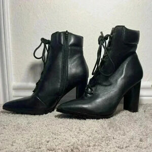Steve Madden Steve Illisa Black Ankle Boots Womens Size 8